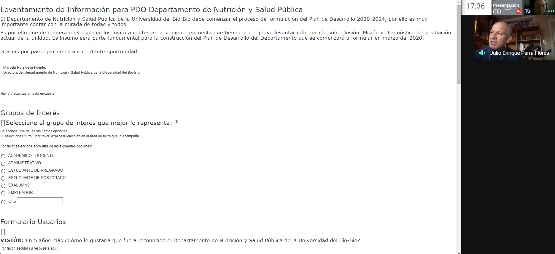 Departamento de Nutrición y Salud Pública (18-08-2020)